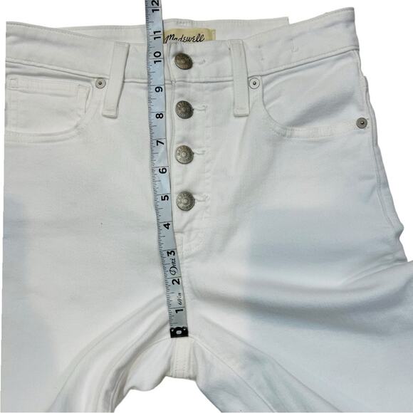 Madewell curvy high-rise skinny crop jeans Button front edition Sz 25 NWT - Picture 16 of 16